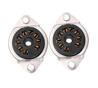 Toyvian 2pezzi Ripetitore Audio per Chitarra Presa Pin Base per Tubo per Chitarra Presa per Supporto per Placcato Oro Accessorio Audio Nero Dorato