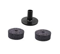 Toyvian 2pezzi Rondelle Feltro Per Bottoni Cinghia Manicotto Piatti Con Base Accessorio Per Esercizi Batteria Morbido Resistente