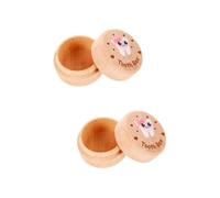 Toyvian 2pezzi Scatola Portabambini Per Denti Da Latte Legno Design Moderno e Minimalista Custodia Per Memorie Di Ragazzo Ragazza Organizzatore Di Denti e Per Ragazzo Ragazza