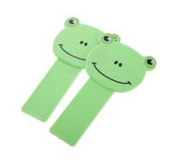 Toyvian 2pezzi Sollevatore Per Coprivaso Adesivo Cartoon Maniglia Per Sedile Wc Per Evitare Contatto Diretto Accessorio Portatile Per Casa e Hotel Colore Verde