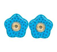 Toyvian 2pezzi Tappetini Antiscivolo Per Violoncello Supporto Per Puntale Protettore Del Pavimento Accessorio Per Strumenti Corda Design Nonslip e Portatile Peonia