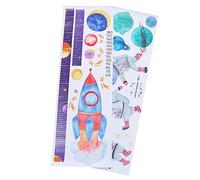 Toyvian 2sets Adesivi Murali Astronauta Per Misurazione Decorazione Per Cameretta Adesivo Rimovibile Per Crescita e Sviluppo Raccoglitore Di Ricordi Infanzia