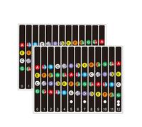 Toyvian 2sets Adesivi Scalper Chitarra Per Insegnamento Facile Utensile Pratico Per Principianti Per Pratica All Aperto e Miglioramento Delle Competenze Musicali