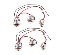 Toyvian 2sets Cablaggio per Basso Elettrico di Accessori per Chitarre Basso Filo per Circuito Chitarra Progettato per Ridurre Perdita Segnale Connessione Flessibile per Registrazioni