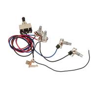 Toyvian 2t Cablaggio Elettrico Per Chitarra Interruttore Tre Vie Facile Installazione Per Chitarre Con Humbuckers Nero
