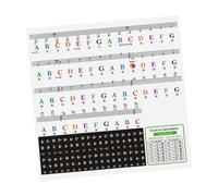 Toyvian 3 Fogli Adesivi per piano elettronici decalcomanie per pianoforte adulto chiave lettere adesive per pianoforte etichette delle note della tastiera del pianoforte Colorato