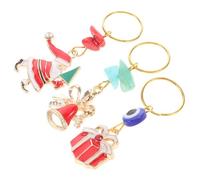 Toyvian 3 Pezzi Accessori Chioma Natalizi in Lega Design Unico Babbo Natale Campanella e Scatola Regalo per Trecce Uso Versatile e Lunga Durata per Varie Occasioni
