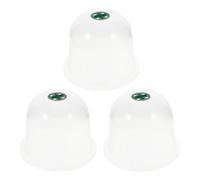 Toyvian 3 Pezzi Campana da Giardino Trasparente in Pet per Talee e Piantine | Controllo Ventilazione, Mantiene L’umidità, Prolunga la Stagione di Crescita, per Semina All’aperto