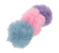 Toyvian 3 Pezzi Copertura Antivento per Microfono Lapel Riduttore Rumore Vento Peloso per Interviste Esterne e Streaming Protezione Microfono Clip Leggera e Portatile Colori Azzurro e Rosa