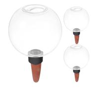 Toyvian 3 Pezzi Dispositivo di Irrigazione Automatica per Piante da Interno Globo in Ceramica e Dosatore Goccia per Annaffiatura Lenta per Fioriere e Piante Grasse