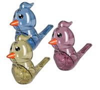 Toyvian 3 Pezzi Fischietto Giocattolo Elettrico Cicalino Giocattoli Trasparenti Con Fischietto Per Uccelli Giocare Corvo Bel Fischio Per Uccelli Cinguettio Musicale Piega Plastica