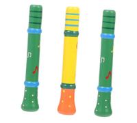 Toyvian 3 Pezzi giocattolo fischietto in legno strumento musicale giocattoli musicali strumenti musicali prescolari giocattoli per strumenti musicali per di legno Colore Casuale