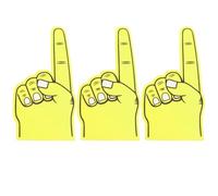 Toyvian 3 Pezzi Guanti Schiaffo Eva Grande per Spettacoli e Concerti Accessori per Appassionati Colorati e Leggeri Giocattoli da Mano per Feste e Eventi Colori Casuali Colore Casuale