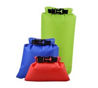 Toyvian 3 pezzi Impermeabili per Nuoto e Outdoor Sacchetti Stagna Resistenti per Abbigliamento e Oggetti Personali Colori Rosso Blu Verde Leggere e Facili da Trasportare