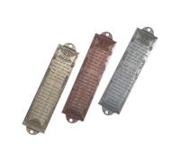 Toyvian 3 Pezzi Mezuzah Decorativa in Lega per Porta e Stipite con Pergamena Inclusa, Resistente all'Usura, Facile da Installare per Benedizione Ebraica Tradizionale in Casa