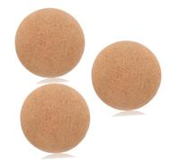Toyvian 3 Pezzi Palla fasciale yoga Collo palla da massaggio fitness profondo palla da massaggio per i piedi Indietro sfere di massaggio per i piedi strumenti per lo yoga Massager sughero