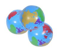 Toyvian 3 Pezzi Palloni Spiaggia Gonfiabili Mappamondo per Giochi di Gruppo e Didattica Facili da Gonfiare per Feste Estive e Piscina