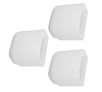 Toyvian 3 Pezzi Porta Mestolo Ghiaccio Piccolo in Plastica Bianca per | Design Integrato Trasparente, Base Larga Antiscivolo, Accesso Rapido, per Congelatore Commerciale e Frigorifero