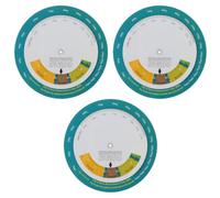 Toyvian 3 Pezzi Ruota Bmi Portatile in Plastica Misurazione Doppia e Chiara | Sezioni Colorate e Marcature Visive, Calcolo Rapido Indice, per Bagni