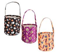 Toyvian 3 Pezzi Sacchetti Regalo Halloween Morbidi e Facili da Pulire Lint, Piccole Borse per Feste per Esperienze di Vacanza e Uso All'aperto