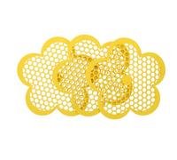 Toyvian 3 Pezzi Vassoio per Mangiatoia Api in Plastica Gialla Design Facile da Pulire per Giardino e Ambienti Pianeggianti o Montani, Stazione di Irrigazione Versatile per Api e Farfalle
