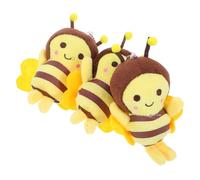 Toyvian 3 Portachiavi Peluche Ciondoli Morbidi Pile con Decorazioni Pendenti per Borse e Chiavi Giocattoli Appendibili Carini e Resistenti