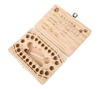 Toyvian 3 Pz Scatola Dei Denti Da Latte Per Denti Del Primo Ricciolo Porta Primo Dentino Del Bambino Contenitore Per Denti Da Latte Porta Denti Decidui Di Legno