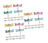 Toyvian 3 Set Decorativi Clip Decorazioni per Tende con Libellula per Arredamento Ed Esterno Compatta E 16 Pezzi*3