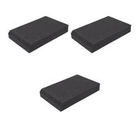 Toyvian 3 Set Di Cuscinetti Isolanti Acustici Audio Cuscinetti Insonorizzati Neri Base Isolante Robusta Per Uso Sul Palco