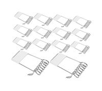 Toyvian 30 pezzi Clip Molla per Lampade LED Pannello e Spotlight Fissaggio Resistente per Plafoniere Clip Tubo Lampada in Argento Accessori per Illuminazione Interna in Casa e Ufficio