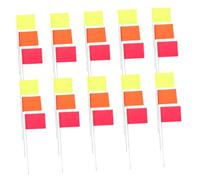 Toyvian 30 Pezzi Flag Marker Leggeri per Irrigazione e Allenamento Esterno Facili da Trasportare e Installare per Pianificazione e Utilizzo delle Risorse