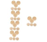 Toyvian 30pezzi Dischi Mensili Legno Per Marker Di Crescita Doppio Lato Segni Di Sviluppo Per Ogni Mese Per Shower e Nuovi Genitori