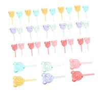 Toyvian 30pezzi Miniature Lollipop Per Decorazione Casa Delle Bambole Caramelle Colorate Miniatura Per Giochi e Diorami Accessori Realistici Per Ambientazioni Giocattolo