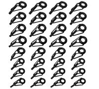 Toyvian 32 Pezzi Kit Riparazione Punte Canna da Pesca Anelli Guida Ceramica Inossidabile per Acqua Lieve e Salata Componenti Leggeri e Resistenti per Riparazioni Veloci e Miglior Controllo