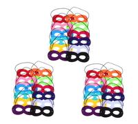 Toyvian 36 Pezzi Maschere Supereroi per Colori Misti Maschere Colorate con Fascia Elastica Regolabile per Feste di Carnevale Compleanno Halloween Gioco di Ruolo