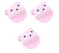 Toyvian 3pezzi Ancoraggio Sicuro Per Mobili Anti-ribaltamento Con Orsetto Cartone Kit Di Sicurezza Per Ragazzo Ragazza e Animali Domestici Rosa