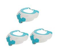Toyvian 3pezzi Cappellino Da Doccia Per Ragazzo Ragazza Forma Di Dinosauro Protezione Occhi e Orecchie Durante Bagnetto Facile Da Usare e Portatile Materiale Resistente e Flessibile