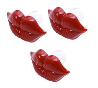 Toyvian 3pezzi Ciuccio Divertente Silicone Labbra Rosse Accessorio Per Comfort Per Oltre Mese Materiale Sicuro Silicone Alimentare Facile Da Pulire Design Carino e Giocoso