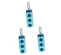 Toyvian 3pezzi Contenitore Per Latte Polvere Strati Portatile Con Coperchio Sealing Di Contenitori Per Snack e Alimenti Per Blu