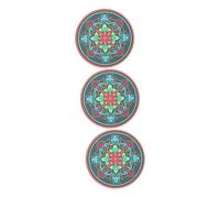 Toyvian 3pezzi Cuscino Per Ciotola Sonora Con Design Artistico Tappetino Per Meditazione Morbido e Leggero Per Pratiche Buddiste e Riti Spirituali Profondo