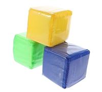 Toyvian 3pezzi Dadi Con Tasche Trasparenti Di Dadi Da Gioco Materiale Sicuro e Resistente Per Apprendimento Di Matematica Alfabeto e Figure Adatto Per Uso Interno Ed Esterno Facile Da Tras