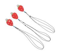 Toyvian 3pezzi Fischietto Ad Per Ragazzo Fischietto Gorgheggiante Forma Fragola Strumenti Musicali in Sicuri Con Cordino