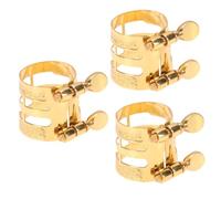 Toyvian 3pezzi Flute Head Card Embossed Per Saxofono e Design Elegante Accessorio Per Musicisti Principianti Stabilizzatore Per Performance Colore Oro