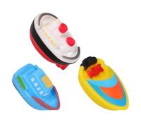 Toyvian 3pezzi Giocattoli Da Bagno Per Ragazzo Ragazza Barche Galleggianti Colorate Per Gioco Acquatico Stimolano La Coordinazione Mano-occhio e Divertimento Nel Bagnetto