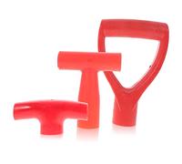 Toyvian 3pezzi Manico Della Pala Forma Impugnatura in Plastica Per Pala Da Manico Ergonomico Per Uso Domestico Manici Di Ricambio Per Vanghe e Forche