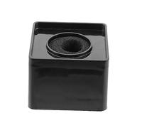 Toyvian 3pezzi Mic Logo Flag Quadrato Abs Per Microfono Interviste Design Pratico e Portatile Colore Nero Personalizzabile Con Logo Per Eventi Professionali