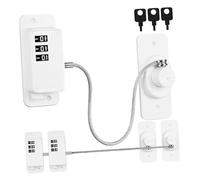 Toyvian 3pezzi Serratura Per Frigorifero Limitatori Di Sicurezza Per Finestre Serrature Di Sicurezza Per Porte Armadietti Cassetto Porta Frigorifero Combinazione Di Serratura Protezione Pe