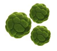 Toyvian 3pezzi Sfere Artificiali di Muschio Decorative Sfere Rotonde di Finta Vegetazione per Vetrine Appese al Soffitto e Decorazioni per Centri Commerciali Muschio Finto Realistico Facil