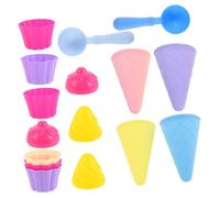 Toyvian 3set Gioco Per Gelato Per Ragazzo Stampi in Coni Gelato e Per Attività All Spiaggia e Mare
