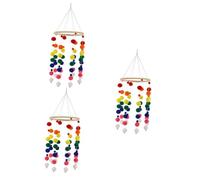 Toyvian 3sets Fuzzy Wind Chime Per Decorazione Cameretta Giostrina Culla Colorata e Leggera Per Mobili e Pareti Accessorio Creativo Per Ambienti Infantili e Fotografia